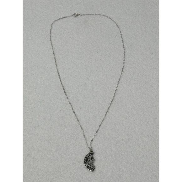 Vintage Religious Coin Pendant Necklace Sterling Silver I am My Beloved's - Picture 4 of 6